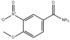 4-メトキシ-3-ニトロベンズアミド 化学構造式