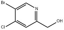 (5-ブロモ-4-クロロピリジン-2-イル)メタノール 化学構造式