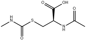 N-アセチル-S-(N-メチルカルバモイル)-L-システイン 化学構造式