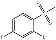 2-Bromo-4-fluoro-1-(methylsulfonyl)benzene Structure