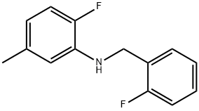 2-Fluoro-N-(2-fluorobenzyl)-5-Methylaniline, 97% Struktur