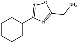 (3-cyclohexyl-1,2,4-oxadiazol-5-yl)methylamine hydrochloride Struktur