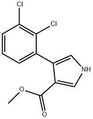 4-(2,3-DICHLOROPHENYL)-1H-PYRROLE-3-CARBOXYLICACIDMETHYLESTER Structure