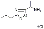 [1-(3-isobutyl-1,2,4-oxadiazol-5-yl)ethyl]amine hydrochloride Structure