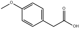 4-Methoxyphenylacetic acid Structure