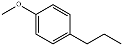 1-プロピル-4-メトキシベンゼン 化学構造式