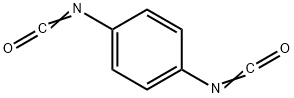1,4-フェニレンジイソシアナート 化学構造式