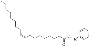 オレイン酸フェニル水銀 化学構造式