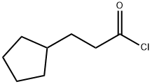 Cyclopentylpropionyl chloride Structure