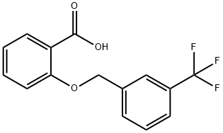 2-{[3-(trifluoromethyl)benzyl]oxy}benzoic acid Struktur
