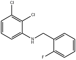 2,3-Dichloro-N-(2-fluorobenzyl)aniline, 97% Structure