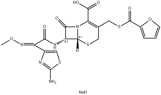 头孢噻呋钠 结构式