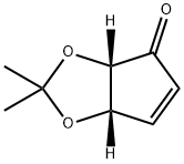 (+)-(3AS,6AS)-3A,6A-DIHYDRO-2,2-DIMETHYL-4H-CYCLOPENTA-1,3-DIOXOL-4-ONE Structure