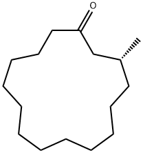 左旋-麝香酮 结构式