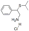 2-phenyl-2-propan-2-ylsulfanyl-ethanamine hydrochloride Structure