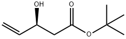 (3S)-3-羟基-4-戊烯酸叔丁酯 结构式