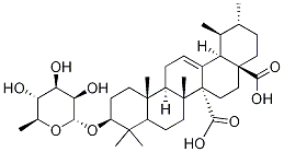 3-O-ALPHA-L-鼠李吡喃糖甙奎诺酸, 104055-76-7, 结构式