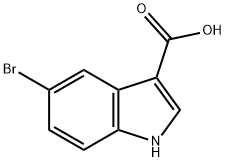 5-溴吲哚-3-羧酸,10406-06-1,结构式