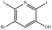 5-BROMO-2,6-DIIODOPYRIDIN-3-OL Struktur