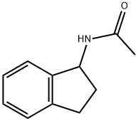N-(インダン-1-イル)アセトアミド 化学構造式