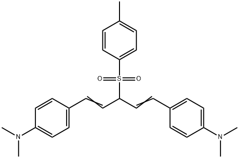 ビス(p-ジメチルアミノスチリル)-p-メチルフェニルスルホニルメタン 化学構造式