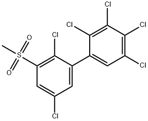3-甲基磺酰基-2,2',3',4',5,5'-六氯联苯,104086-18-2,结构式