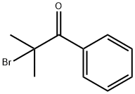 1-フェニル-2-ブロモ-2-メチル-1-プロパノン 化学構造式