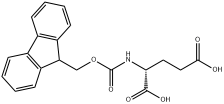 N-(9-芴甲氧羰基)-D-谷氨酸, 104091-09-0, 结构式