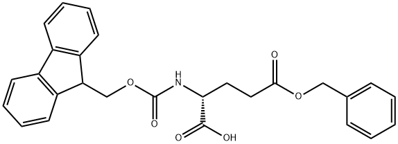 FMOC-D-GLU(OBZL)-OH, 104091-11-4, 结构式