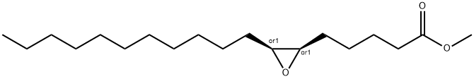 rel-3α*-ウンデシル-2α*-オキシランペンタン酸メチル 化学構造式