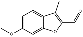 2-BENZOFURANCARBOXALDEHYDE, 6-METHOXY-3-METHYL- Structure