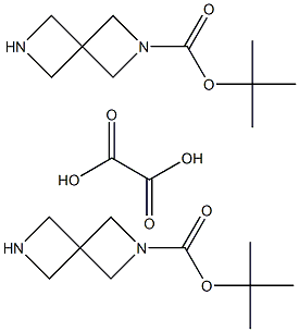 2,6-Diazaspiro[3.3]heptane-2-carboxylic acid tert-butyl ester hemioxylate Struktur
