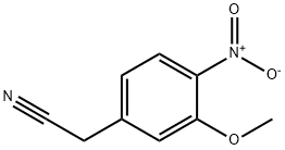 2-(3-甲氧基-4-硝基苯基)乙腈, 104103-16-4, 结构式