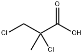 2,3-ジクロロイソ酪酸 化学構造式