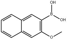 3-メトキシナフタレン-2-ボロン酸 化学構造式