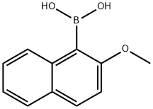 2-甲氧基-1-萘基硼酸, 104116-17-8, 结构式