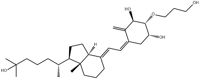 2-(3-hydroxypropoxy)-1,25-dihydroxyvitamin D3 Struktur