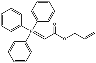 (三苯基膦烯)醋酸烯丙酯 结构式