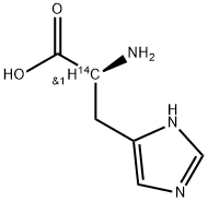 HISTIDINE, L-, [CARBOXYL-14C] 化学構造式