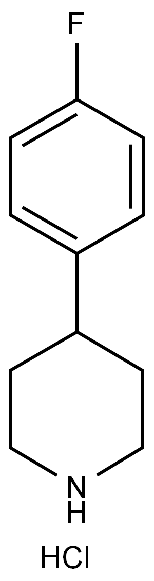 4-(4-FLUORO-PHENYL)-PIPERIDINE HCL SALT Structure
