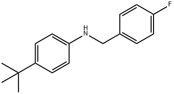 4-tert-Butyl-N-(4-fluorobenzyl)aniline, 97% Structure