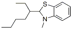 Benzothiazole, 2-(1-ethylpentyl)-2,3-dihydro-3-methyl- (9CI) 化学構造式