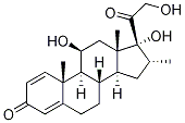 11Β,17Α,21-三羟基-16Α-甲基-孕甾-1,4-二烯-3,20-二酮, 10417-63-7, 结构式