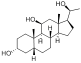 5-B-PREGNANE-3-A-11-B-20-B-TRIOL, 10417-85-3, 结构式