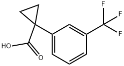 1-[3-(trifluoromethyl)phenyl]cyclopropane-1-carboxylic acid Struktur