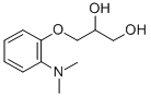 1,2-Propanediol, 3-(o-(dimethylamino)phenoxy)- Structure