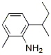 Benzenamine,  2-methyl-6-(1-methylpropyl)- Structure