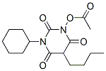 5-ブチル-1-(4-ヒドロキシシクロヘキシル)バルビツル酸アセタート 化学構造式