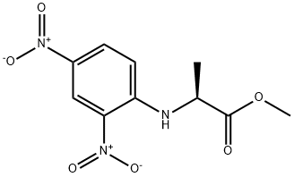 N-(2,4-ジニトロフェニル)-L-アラニンメチル 化学構造式