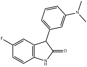 3-(3-(dimethylamino)phenyl)-5-fluoroindolin-2-one Structure